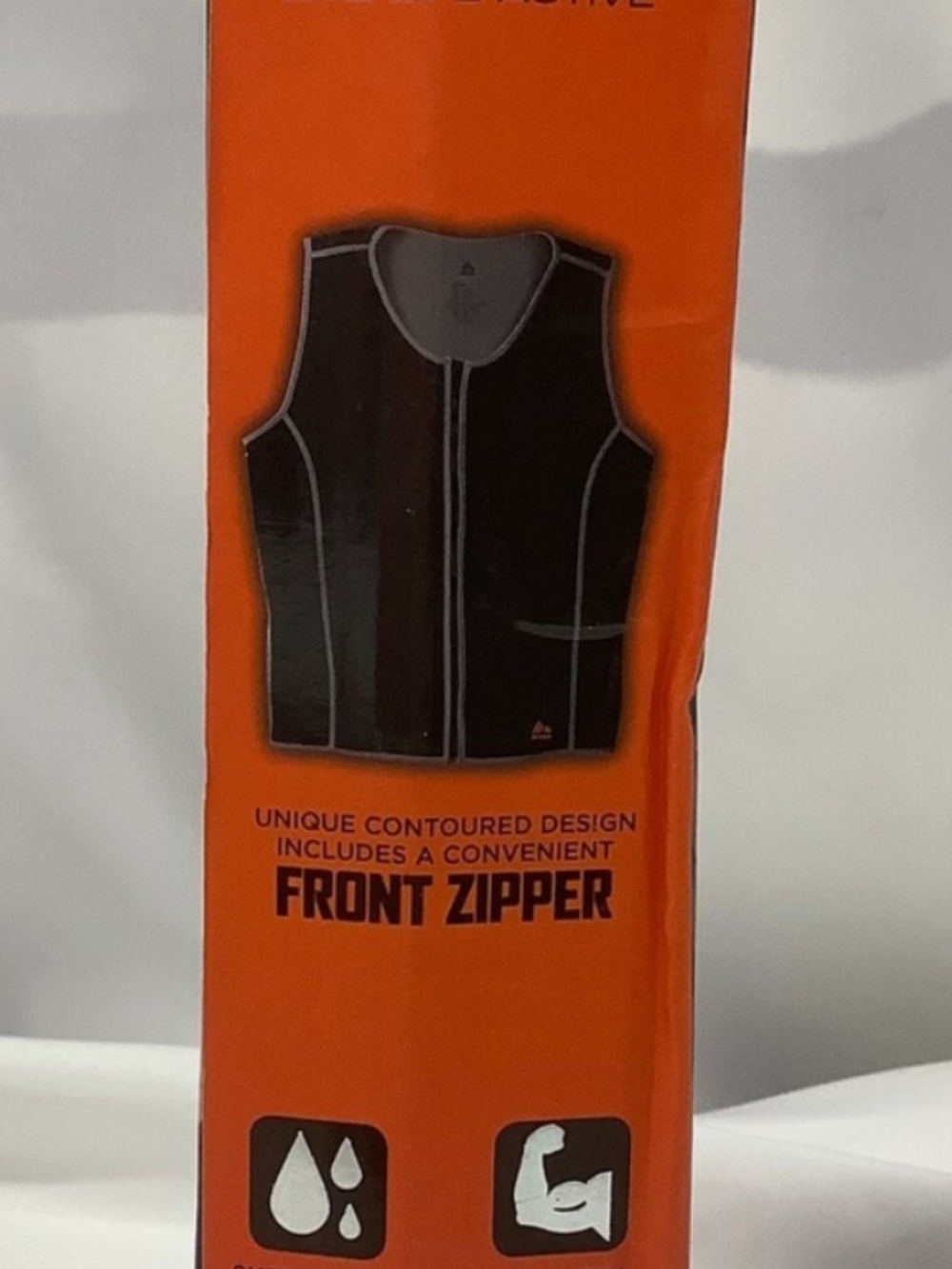 RBX MENS SLIMMING WORKOUT VEST Weight Loss X-Heat Sweat Vest Black Front Zip 2XL - Picture 13 of 13